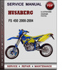 Thumbnail Husaberg FS 450 2000-2004 Factory Service Repair Manual PDF