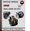 Thumbnail Isuzu Diesel Engine 4HK1-6HK1 Factory Service Repair Manual Download PDF 