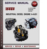 Thumbnail Isuzu Industrial Diesel Engine A-4JG1 1999-2005 Factory Service Repair Manual Download PDF