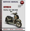 Thumbnail Kymco People 250 1999-2008 Factory Service Repair Manual Download PDF