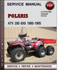 Thumbnail Polaris ATV 350 6x6 1985-1995 Factory Service Repair Manual Download Pdf