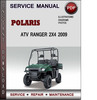 Thumbnail Service Manual Polaris ATV Ranger 2x4 2009 Factory Service Repair Manual Download Pdf Thumbnail Service Manual Polaris ATV Ranger 2x4 2009 Factory Service Repair Manual Download Pdf