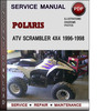 Thumbnail Polaris ATV Scrambler 4x4 1996-1998 Factory Service Repair Manual Download Pdf