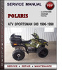 Thumbnail Polaris ATV Sportsman 500 1996-1998 Factory Service Repair Manual Download Pdf