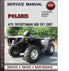 Thumbnail Polaris ATV Sportsman 800 EFI 2007 Factory Service Repair Manual Download Pdf