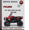Thumbnail Polaris ATV Trail Boss 2x4 350L 1985-1995 Factory Service Repair Manual Download Pdf