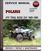 Thumbnail Polaris ATV Trail Boss 2x4 1985-1995 Factory Service Repair Manual Download Pdf
