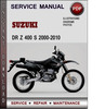Thumbnail Suzuki DR Z 400 S 2000-2010 Factory Service Repair Manual Download Pdf