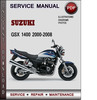 Thumbnail Suzuki GSX 1400 2000-2008 Factory Service Repair Manual Download Pdf
