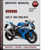 Thumbnail Suzuki GSX R 1000 2000-2010 Factory Service Repair Manual Download Pdf