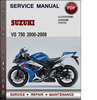 Thumbnail Suzuki VS 750 2000-2008 Factory Service Repair Manual Download Pdf