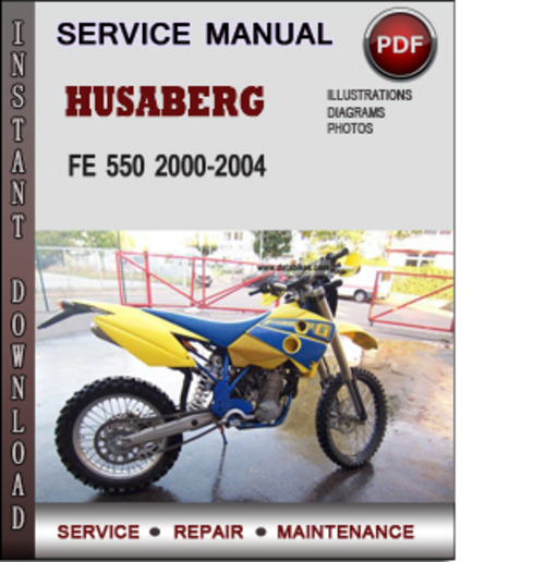 Product picture Husaberg FE 550 2000-2004 Factory Service Repair Manual PDF