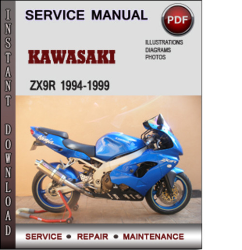 Product picture Kawasaki ZX9R 1994-1999 Factory Service Repair Manual Download PDF