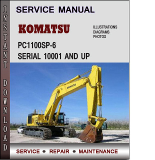 Product picture Komatsu PC1100SP-6 Serial 10001 and up Factory Service Repair Manual Download PDF