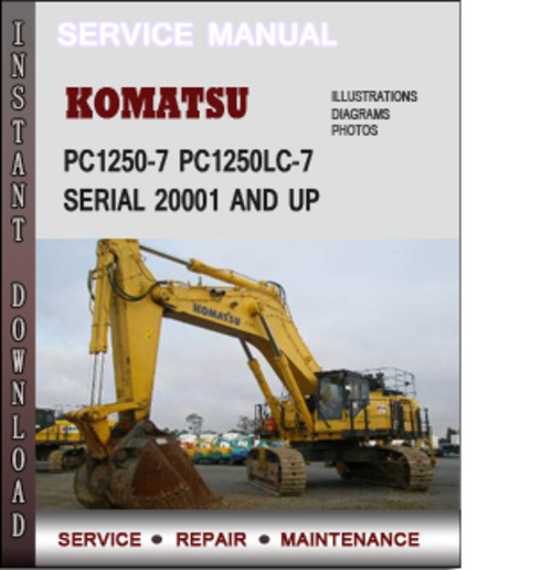 Product picture Komatsu PC1250-7 PC1250LC-7 Serial 20001 and up Factory Service Repair Manual Download PDF