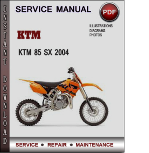 Product picture KTM 85 SX 2004 Factory Service Repair Manual Download Pdf