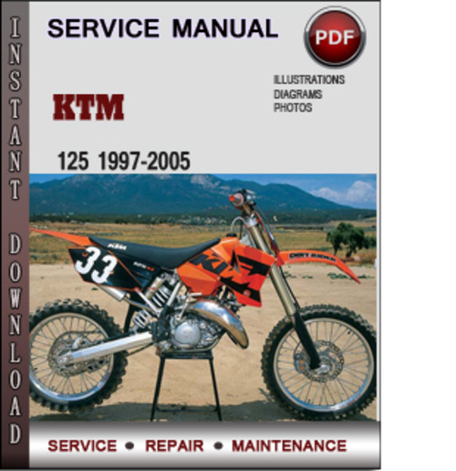 Product picture KTM 125 1997-2005 Factory Service Repair Manual Download Pdf