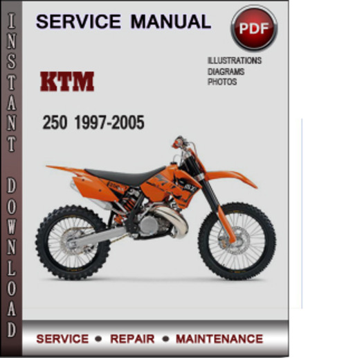 Product picture KTM 250 1997-2005 Factory Service Repair Manual Download Pdf