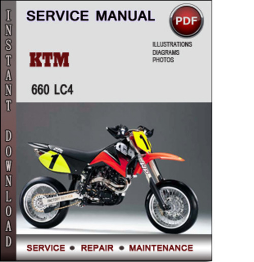 Product picture KTM 660 LC4 Factory Service Repair Manual Download PDF