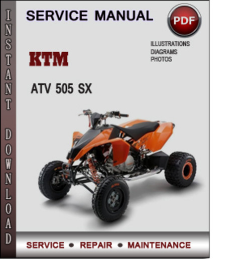 Product picture KTM ATV 505 SX Factory Service Repair Manual Download PDF