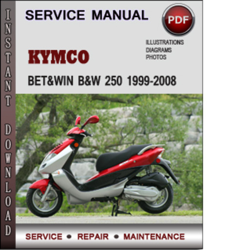 Product picture Kymco Bet&win B&W 250 1999-2008 Factory Service Repair Manual Download PDF