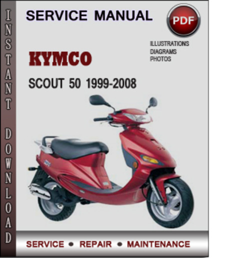 Product picture Kymco Scout 50 1999-2008 Factory Service Repair Manual Download PDF