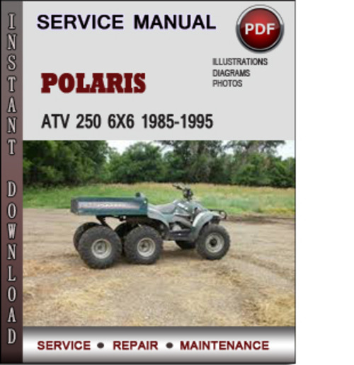 Product picture Polaris ATV 250 6x6 1985-1995 Factory Service Repair Manual Download Pdf