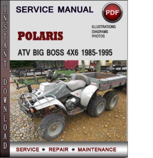 Product picture Polaris ATV Big Boss 4x6 1985-1995 Factory Service Repair Manual Download Pdf