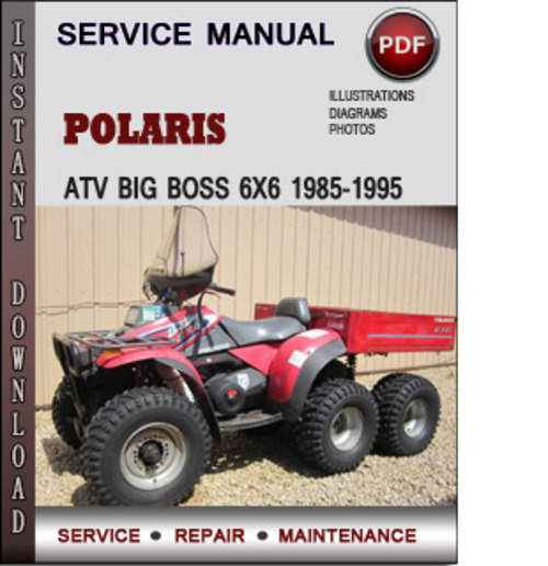 Product picture Polaris ATV Big Boss 500 6x6 1996-1998 Factory Service Repair Manual Download Pdf