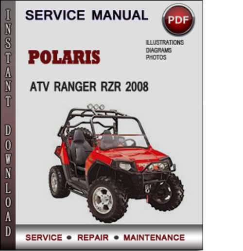 Product picture  Service Manual Polaris ATV Ranger RZR 170 2009  Factory Service Repair Manual Download Pdf