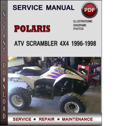 Product picture Polaris ATV Scrambler 4x4 1996-1998 Factory Service Repair Manual Download Pdf