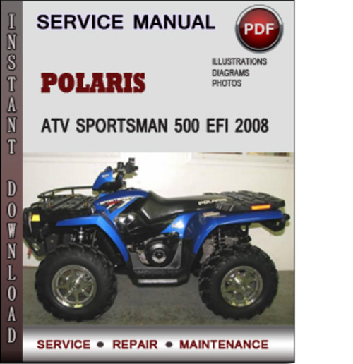 Product picture Polaris ATV Sportsman 500 EFI 2008 Factory Service Repair Manual Download Pdf