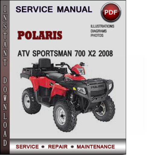 Product picture Polaris ATV Sportsman 700 X2 2008 Factory Service Repair Manual Download Pdf