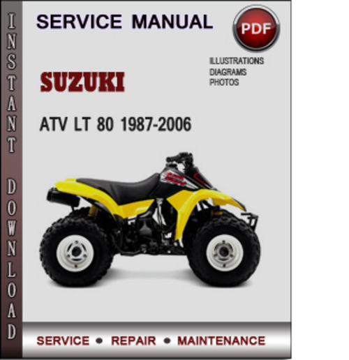 Product picture Suzuki ATV LT 80 1987-2006 Factory Service Repair Manual Download Pdf