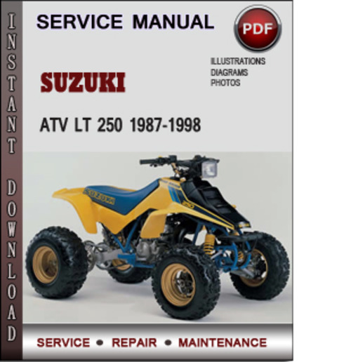 Product picture Suzuki ATV LT 250 1987-1998 Factory Service Repair Manual Download Pdf