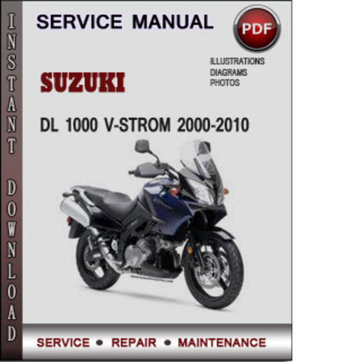 Product picture Suzuki DL 1000 V-Strom 2000-2010 Factory Service Repair Manual Download Pdf