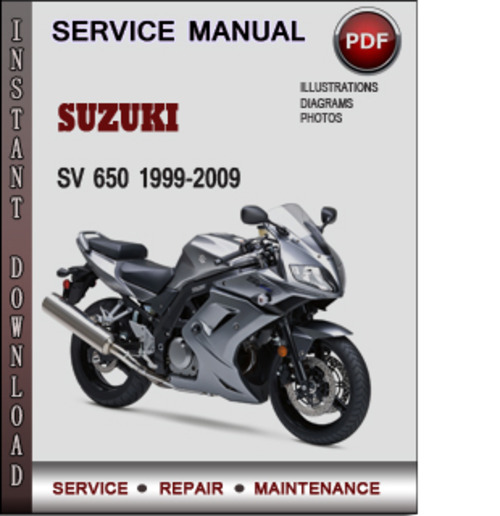 Product picture Suzuki SV 650 1999-2009 Factory Service Repair Manual Download Pdf