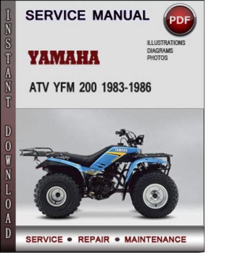 Product picture Yamaha ATV YFM 200 1983-1986 Factory Service Repair Manual Download Pdf