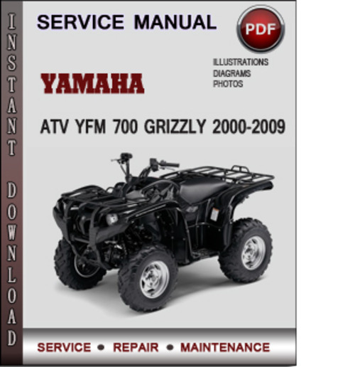 Product picture Yamaha ATV YFM 700 Grizzly 2000-2009 Factory Service Repair Manual Download Pdf